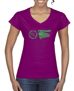 Silver Lightning Apparel Softstyle Ladies V Neck Tee